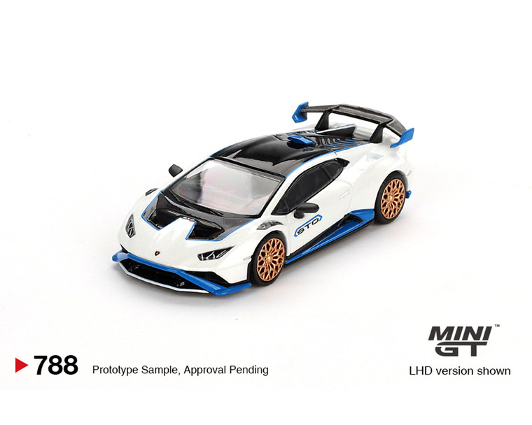 Mini Gt 1:64 Lamborghini Hurac An Sto - Bianco Asopo - Diecast