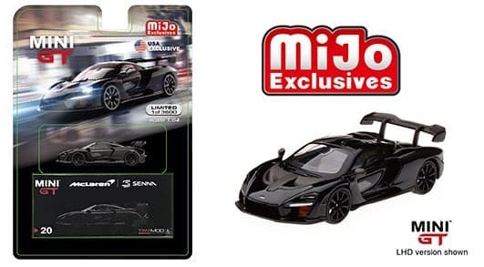 Mini Gt 1:64 Mijo Exclusives - Mclaren Senna (black)(usa Exclusive) - Diecast