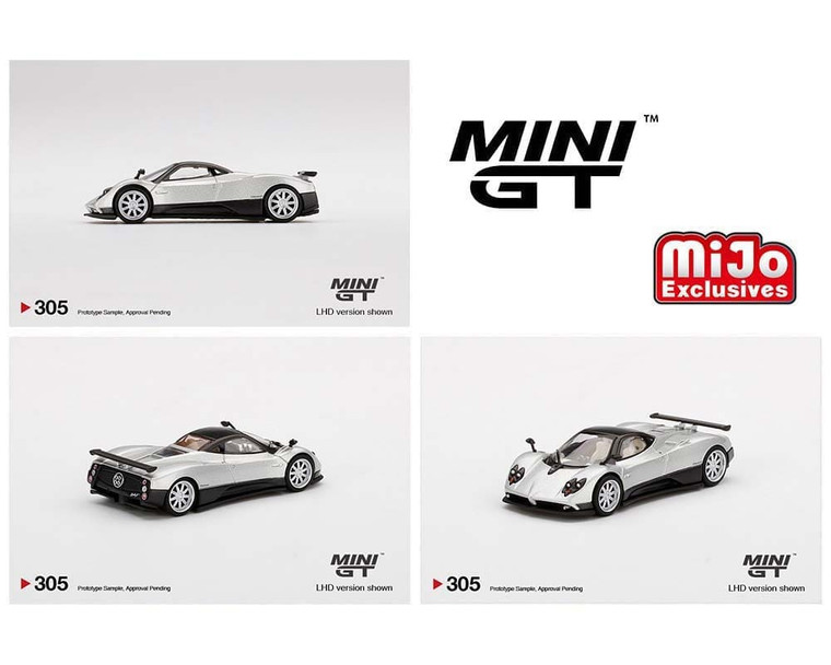 Mini Gt 1:64 Mijo Exclusives Pagani Zonda F Silver - Diecast