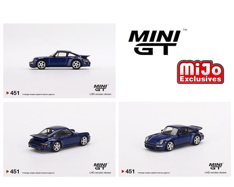 Mini Gt 1:64 Ruf Ctr Anniversary Dark Blue - Mijo Exclusive Usa - Diecast