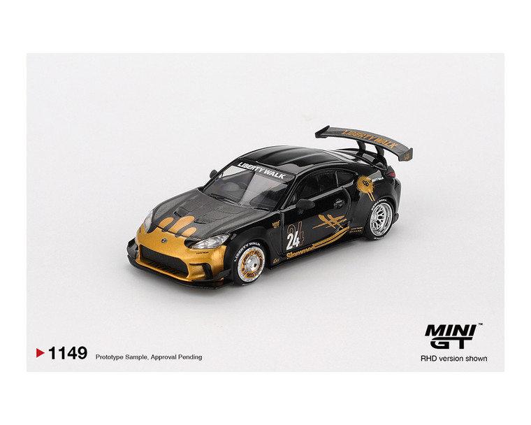 Mini Gt 1:64 Toyota Gr86 Lb Nationâ - Black / Gold - Diecast