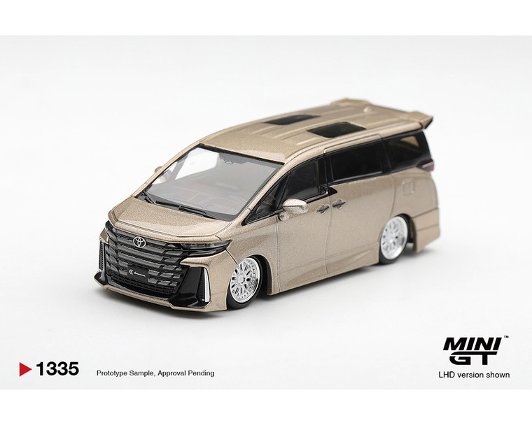 Mini Gt 1:64 Toyota Vellfire 40 Kuhl - Gold Metallic- Limited Edition - Diecast