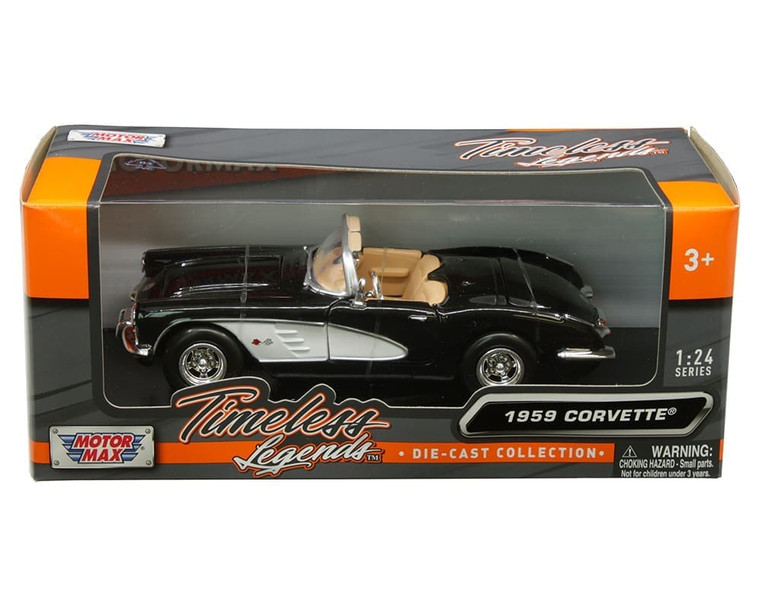 Motormax 1:24 1959 Chevrolet Corvette Convertible - Timeless Legends - Diecast