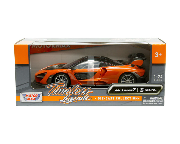 Motormax 1:24 Mclaren Senna - Orange - Timeless Legends - Diecast