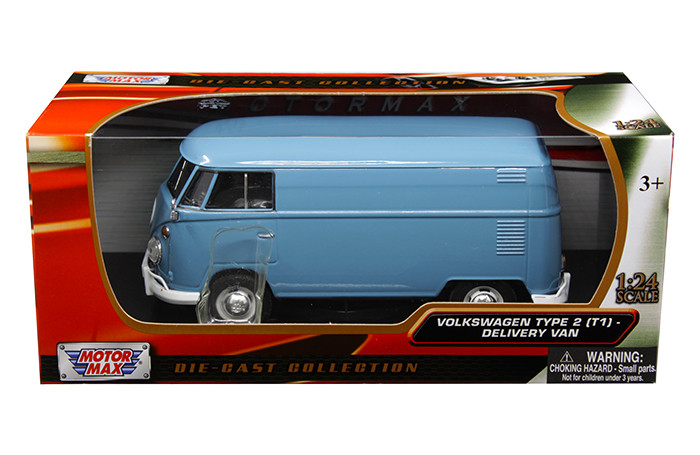 Motormax 1:24 Volkswagen Type 2 - Blue -timeless Legends - Diecast