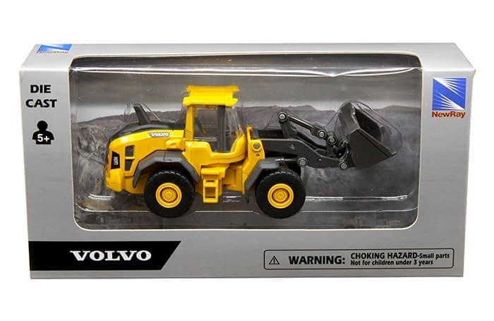 New Ray - Volvo Construction Wheel Loader 60h Yellolw - Diecast