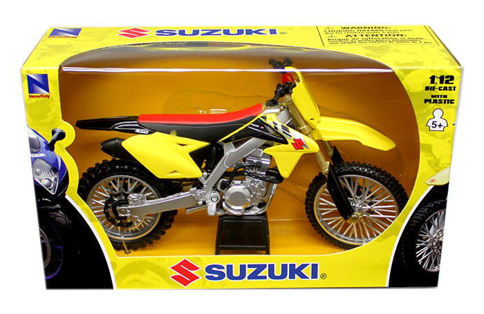 New Ray 1:12 2014 Suzuki Rm-z450 - Yellow - Motorcycles - Diecast