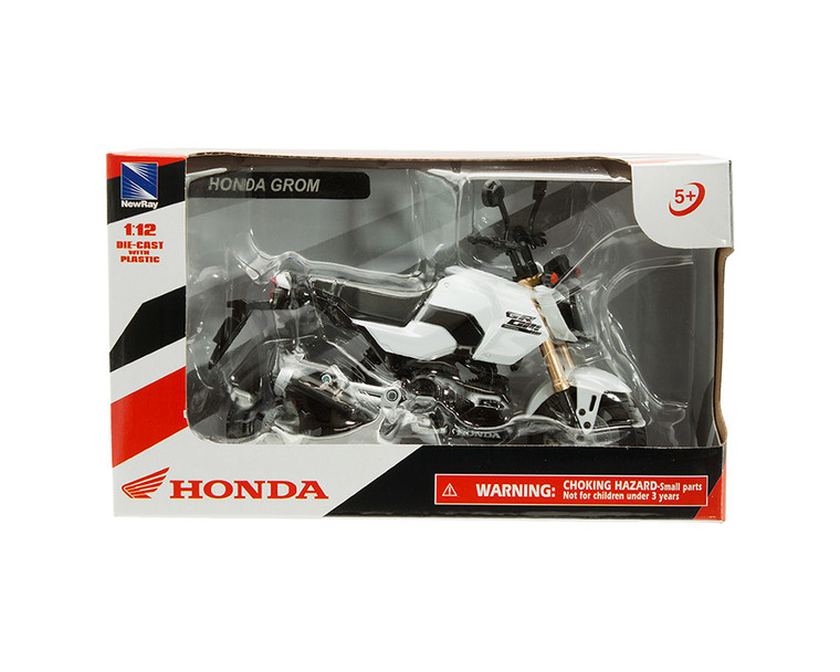 New Ray 1:12 Honda Grom - White - Motorcycles - Diecast