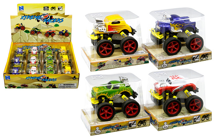New Ray Display - Xtreme Racers 2.5" Assortment (4 Styles) - Diecast