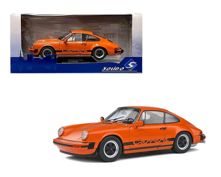 Solido 1:18 1977 Porsche 911 3.0 Carrera - Orange - Diecast