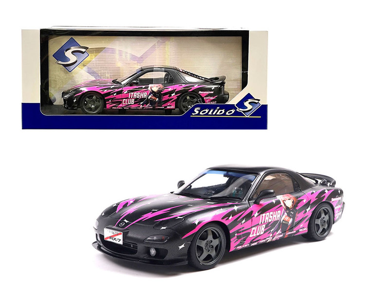 Solido 1:18 1999 Mazda Rx7 Fd3rs Solido Works Itasha Club - Pink - Diecast