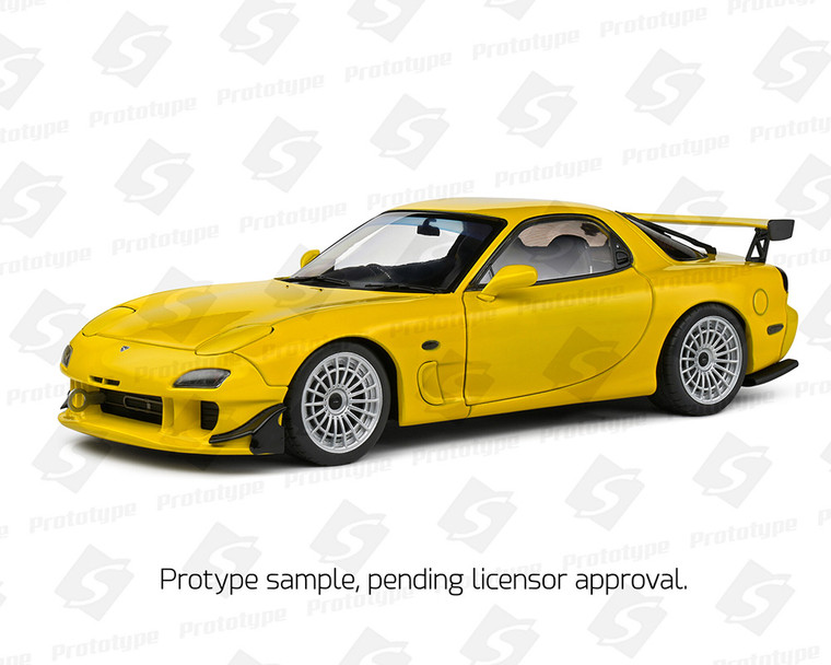 Solido 1:18 1999 Mazda Rx7 Fd3rs Streetfighters - Yellow - Diecast