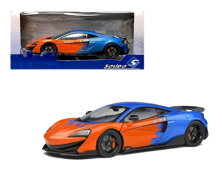 Solido 1:18 2019 Mclaren 600lt F1 Team Tribute Livery - Blue With Orange - Diecast