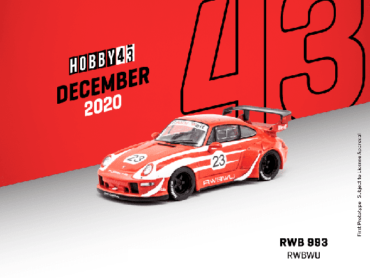 Tarmac Works 1:43 Rwb 993 Wu #23 - Red - Diecast