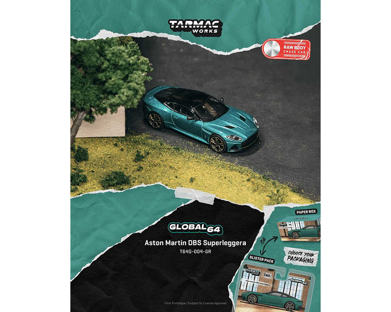 Tarmac Works 1:64 Aston Martin Dbs Superleggera - Green - Global64 - Diecast