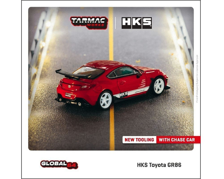 Tarmac Works 1:64 Global64 Hks Toyota Gr86 Red - Diecast