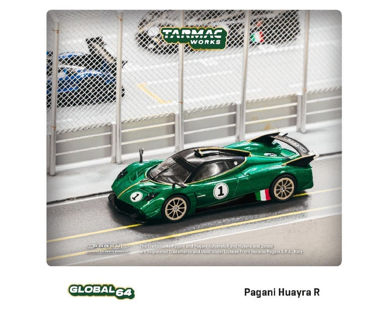 Tarmac Works 1:64 Global64 Pagani Huayra R - Verde Trifoglio - Diecast