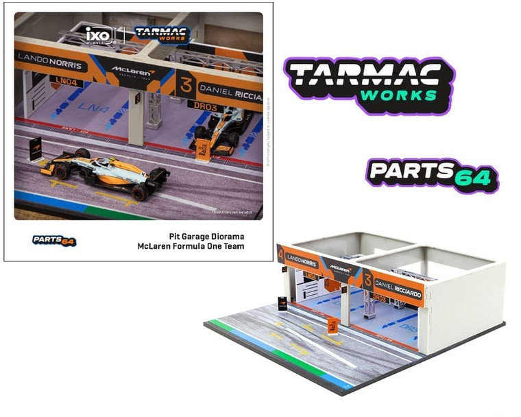 Tarmac Works 1:64 Parts64 Pit Garage Diorama Mclaren F1 - Diecast