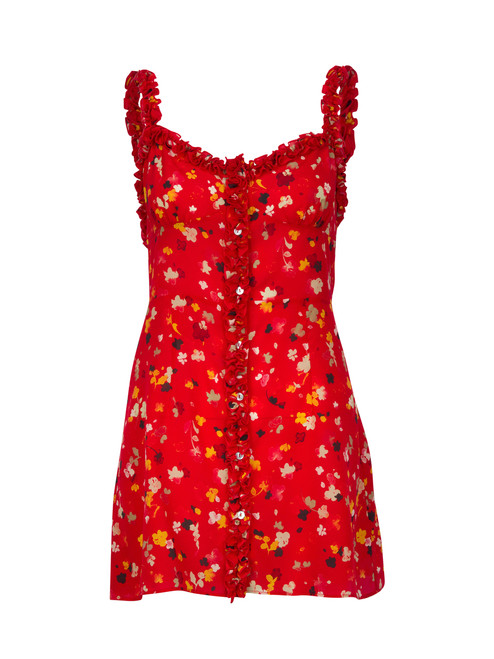 The Julia Rouge Fleur | Red Floral Mini 