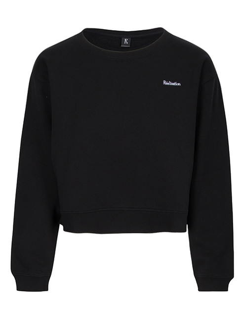 Réal Sweatshirt | Black with White Logo 