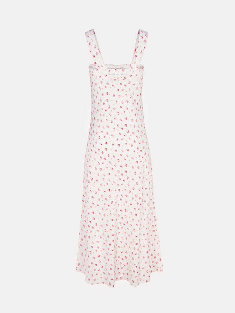 The Dharma Baby Rose White Floral Maxi Dress Realisation