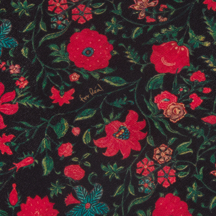 The Montague - Black Batik Floral