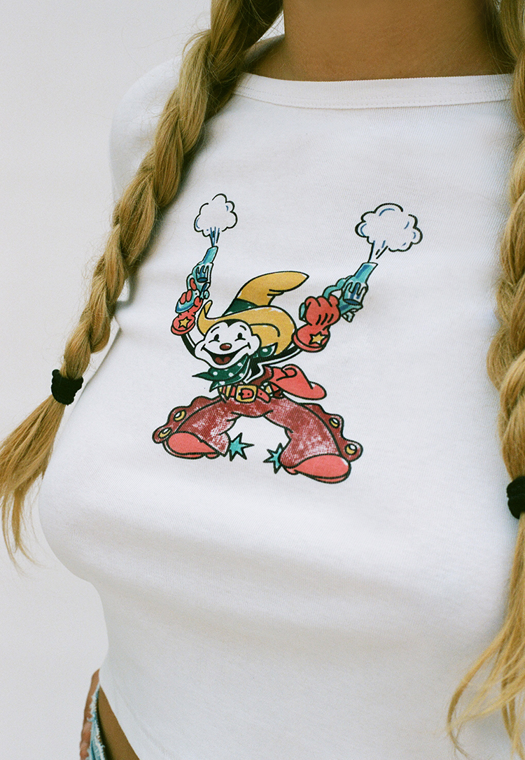 Yee Ha! Long Sleeve Tee - White