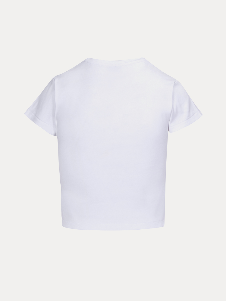 Crop Top T-Shirt - White