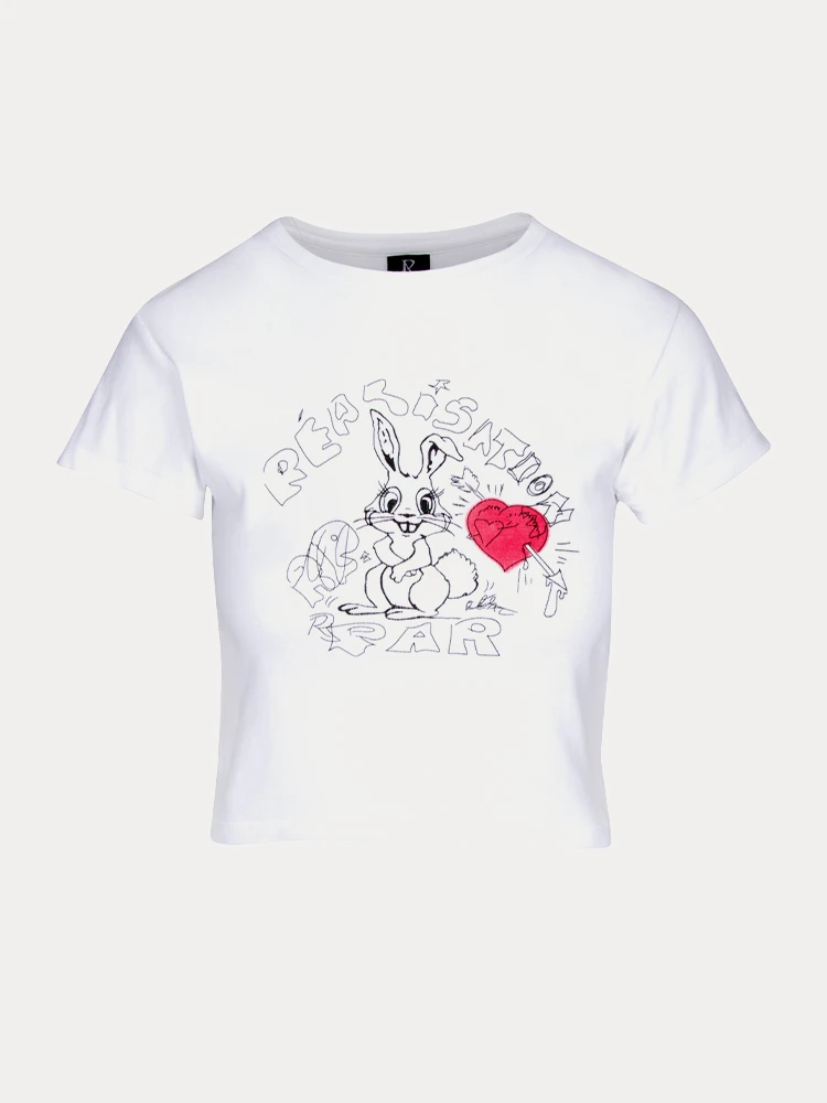 Bunny Tee - Red Heart