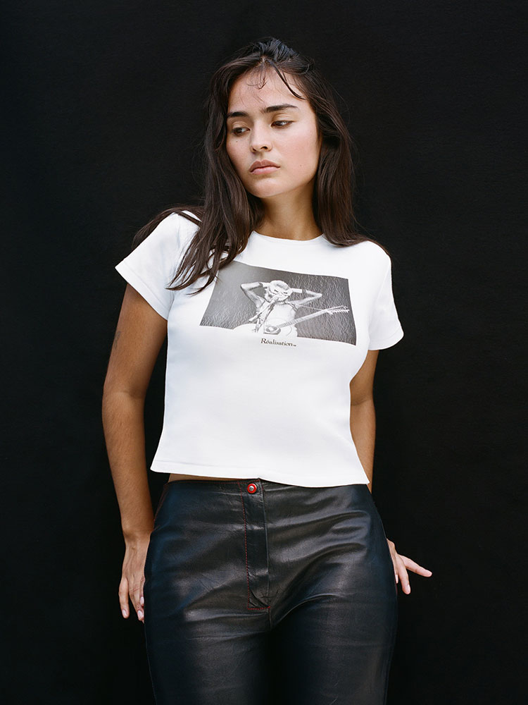 Owl Eyes Baby Tee - White