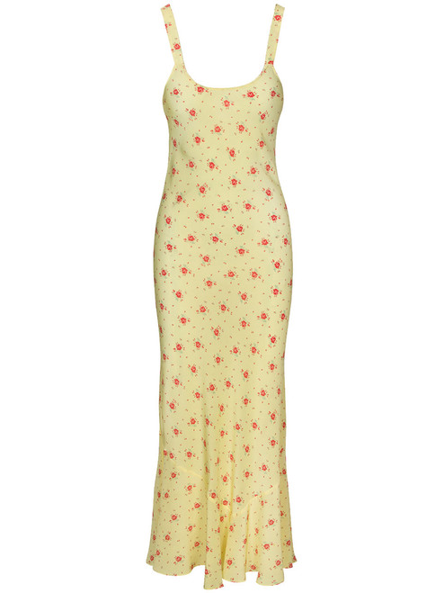 The Allegra Verona, Yellow Floral Slip Dress