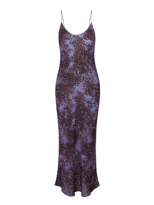 The Penelope Purple Leopard | Animal Print Maxi Dress | Réalisation Par