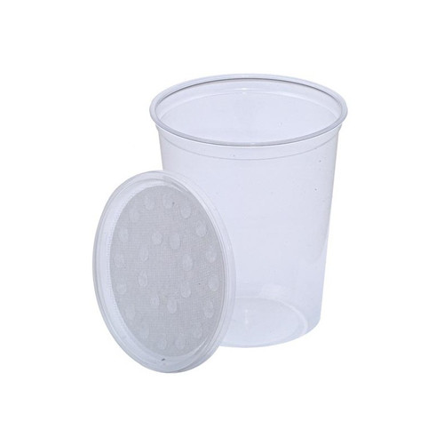 25 pack 32 ounce deli cup + fabric lid