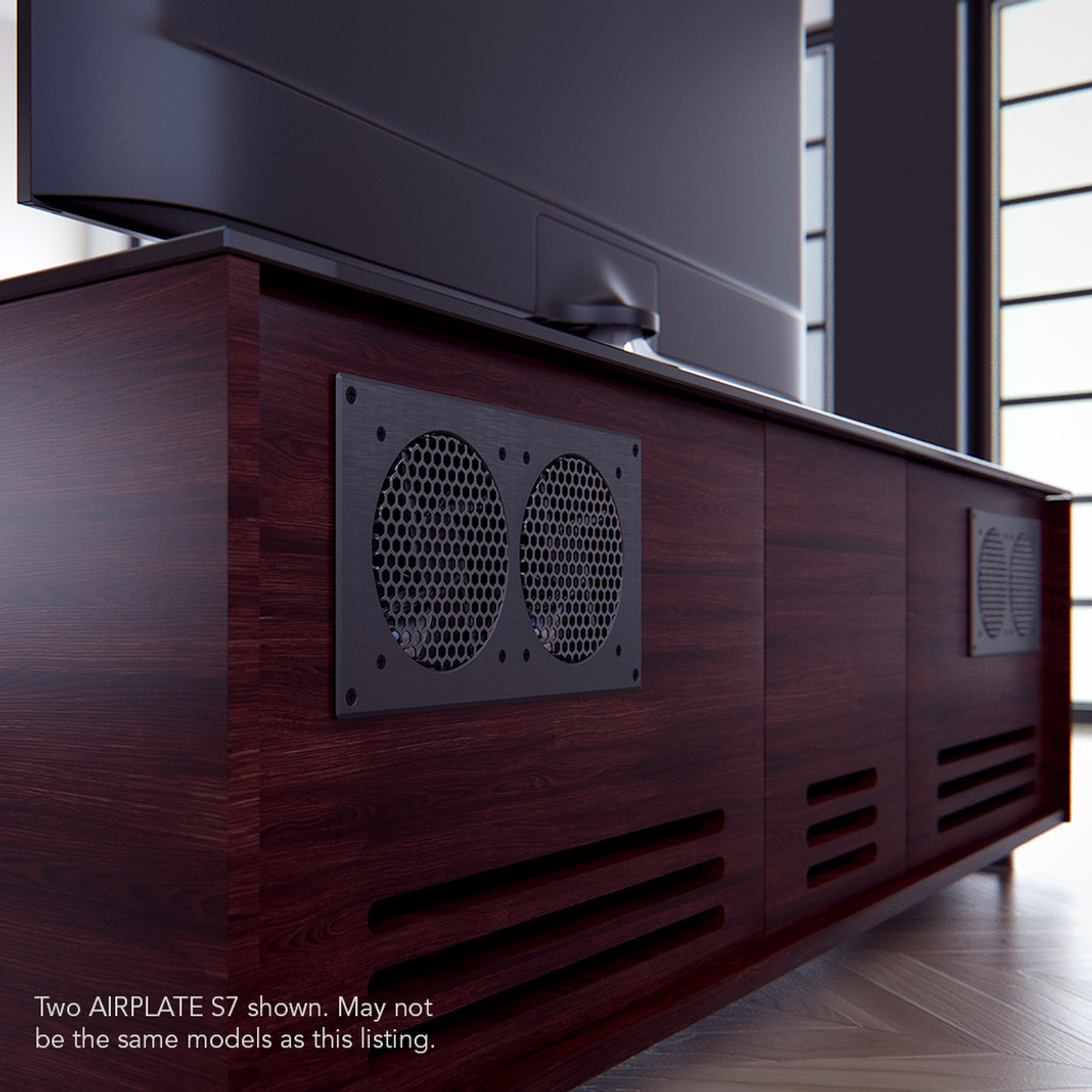 AIRPLATE S7, Home Theater and AV Quiet Cabinet Cooling Fan System, 12