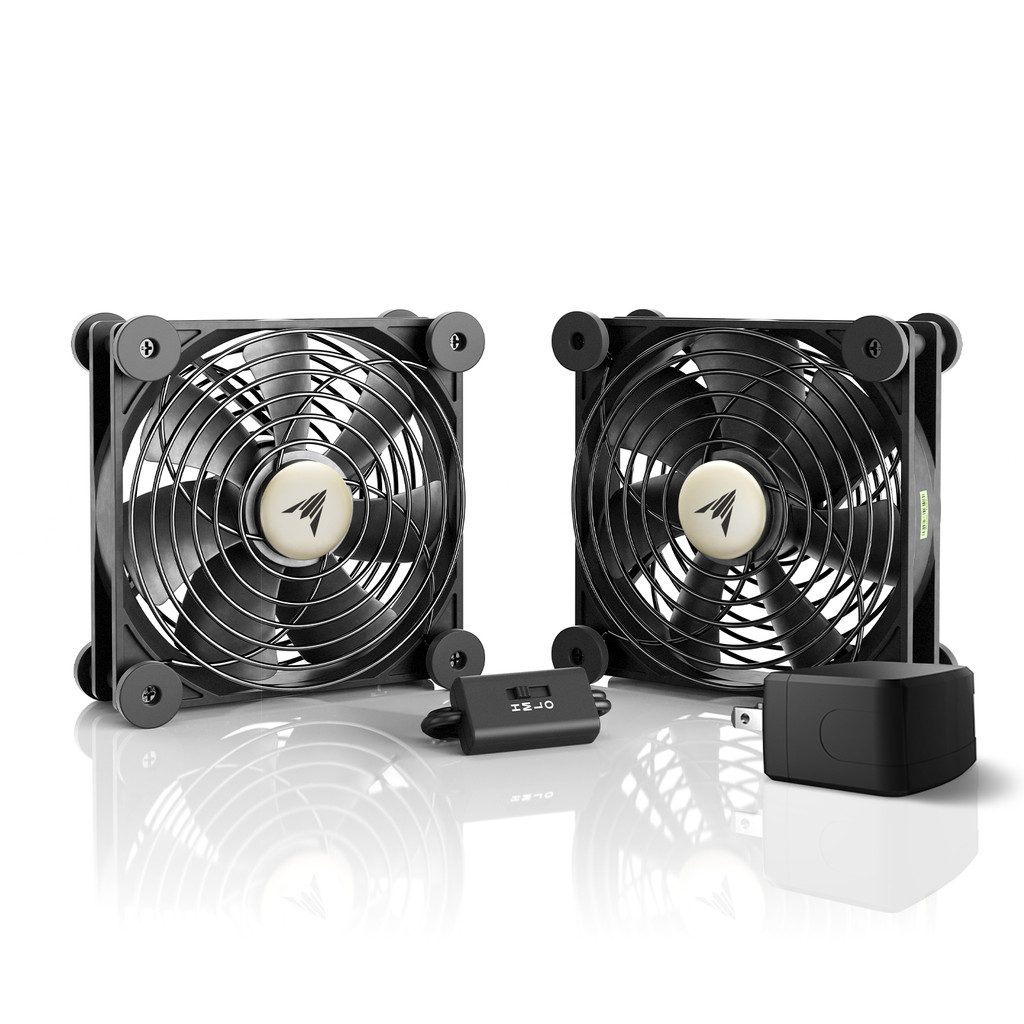 AC-Powered Dual 120mm Cooling Fan