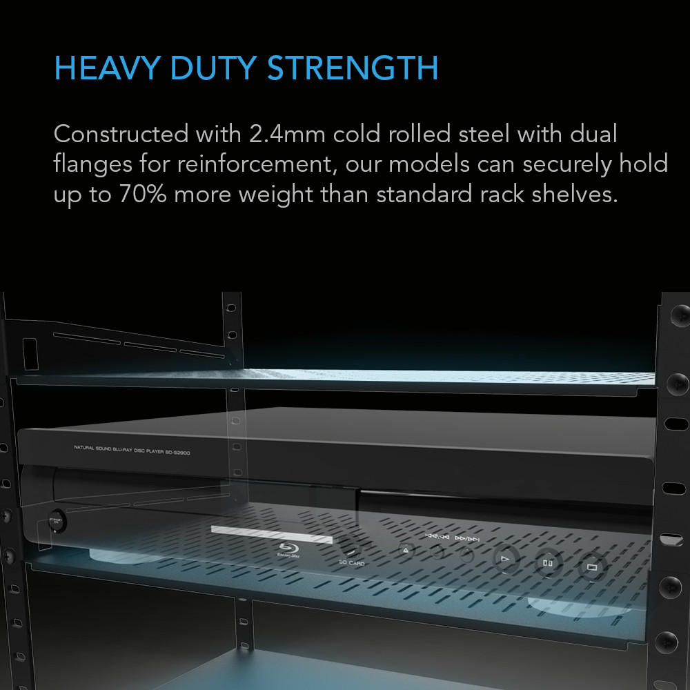 Vented Cantilever 1U Rack Shelf 14