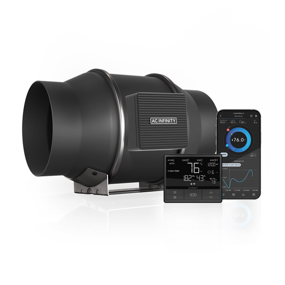 AC Infinity Cloudline T6 6インチ　コントローラー CLOUDLINE T6 Inline Fan 6″ Temp & Humidity VPD | AC Infinity