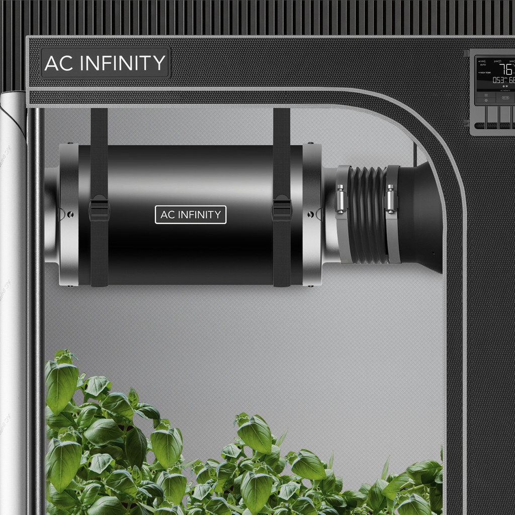 Inline Duct Fan Silencer Noise Reduction Muffler, Indoor Hydroponics Grow Tent Ventilation