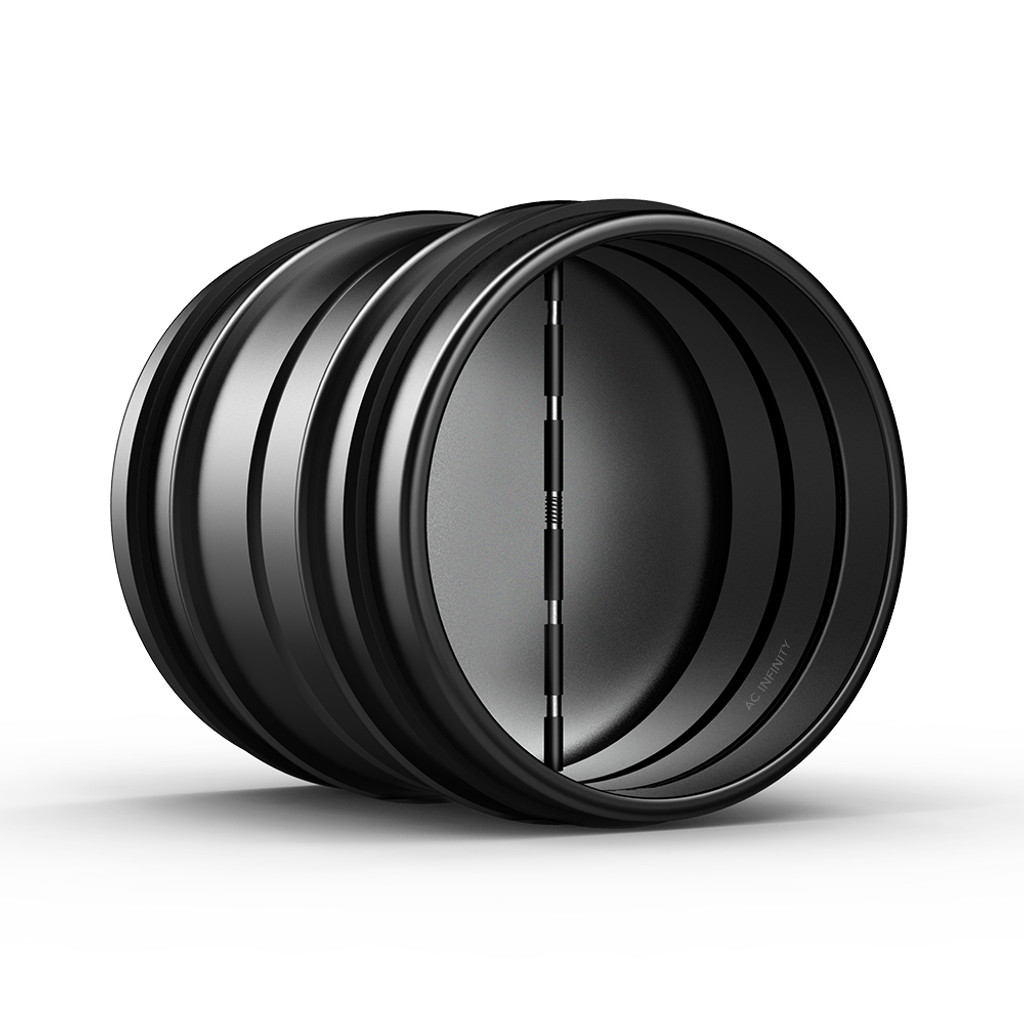 Ac Infinity Backdraft Damper Ducting Insert 8 Inch Black