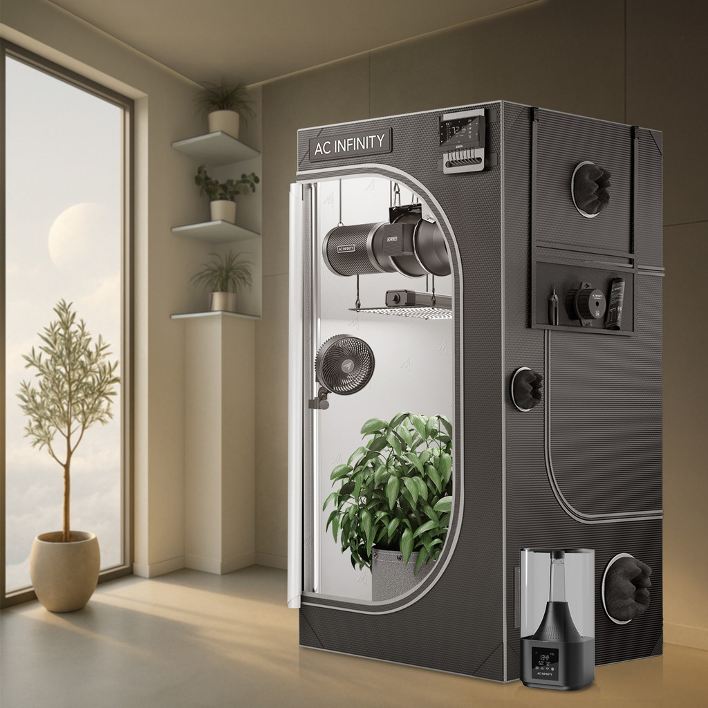 Advance Grow Tent 5x5, Thickest 1" Poles, 2000D Mylar Canvas, Lab-Tested Highest Reflectivity, Largest Zipper Window, Controller Mount Plate, 60" x 60" x 80" Indoor Growing