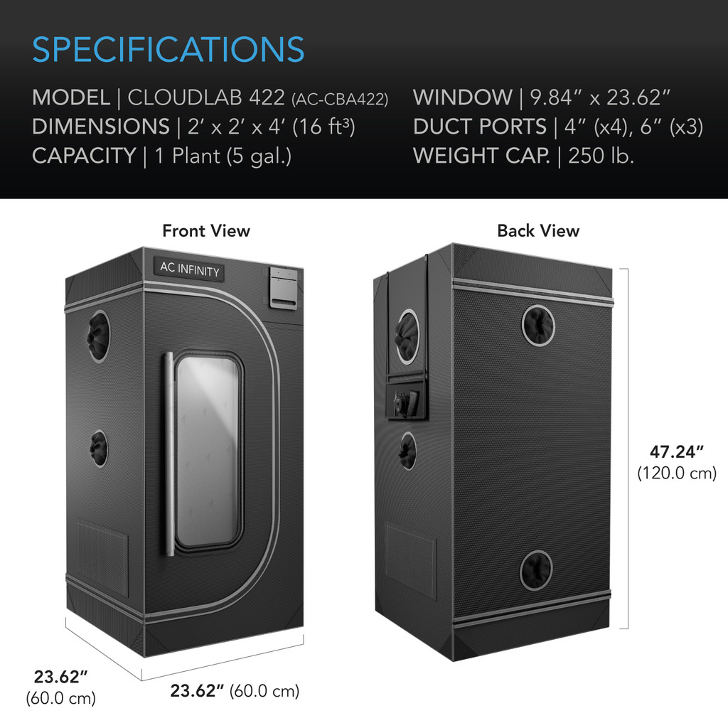 CLOUDLAB 422 Advance Grow Tent 2x2 - Thumbnail 5
