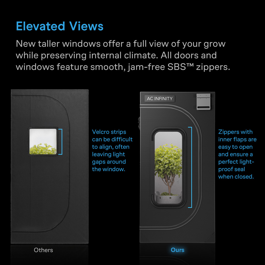 Grow Tent for Indoor Plant Growing, 2000D Oxford Canvas, 96" x 48" x 80"