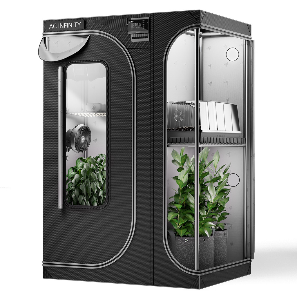 2-in-1 Grow Tent for Indoor Plant Growing, 2000D Oxford Canvas, 48" x 36" x 72"
