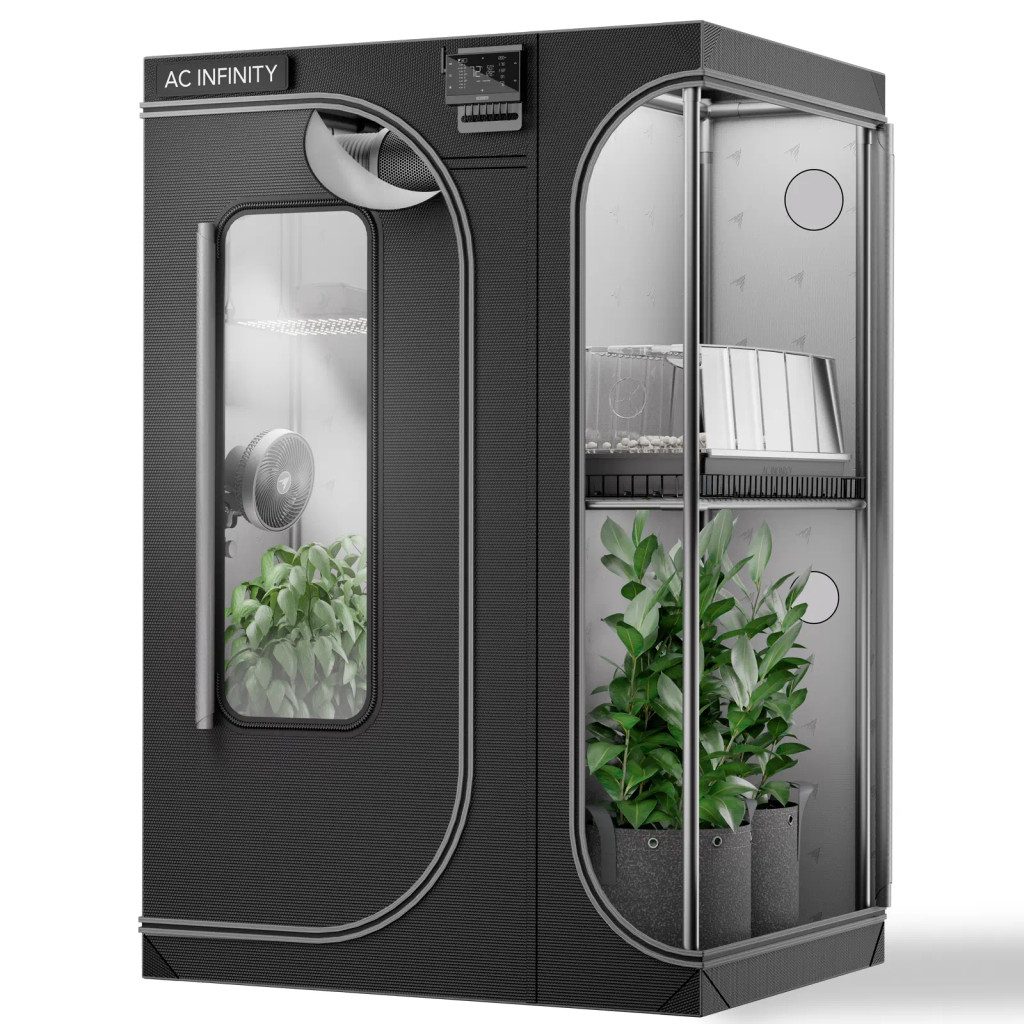 2-in-1 Grow Tent for Indoor Plant Growing, 2000D Oxford Canvas, 48" x 36" x 72"