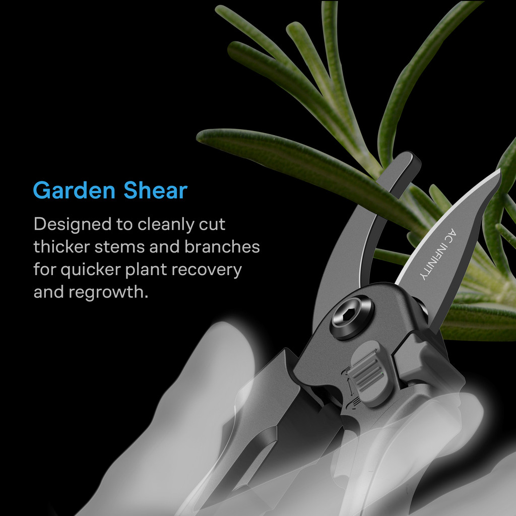 Medium-Carbon KS5 Steel Pruning Shear, 8" Bypass Blades