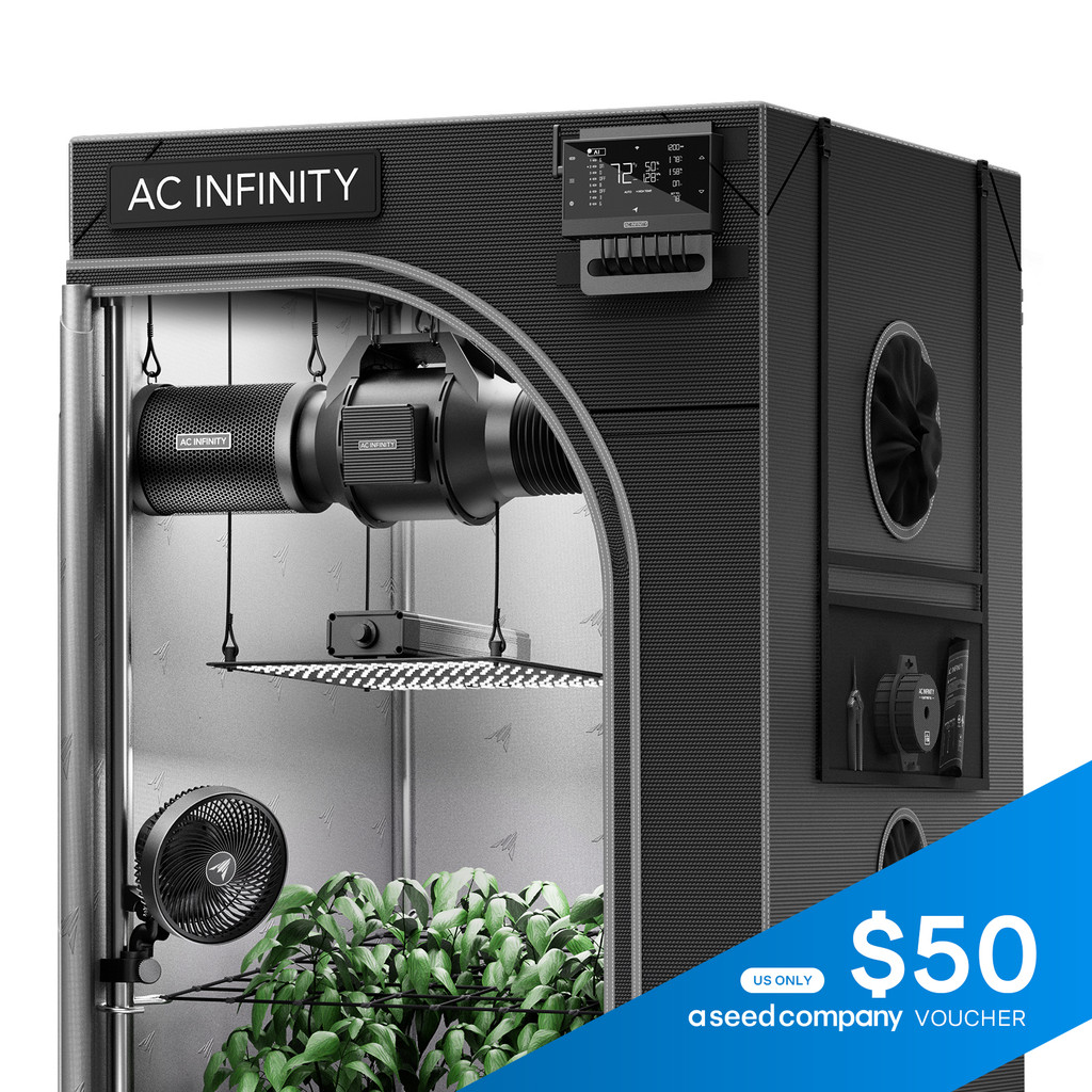 Complete Grow Tent Kit with Fan Filter Ducting Combo, 6” Clip Fan, Full Spectrum LED Grow Light Board