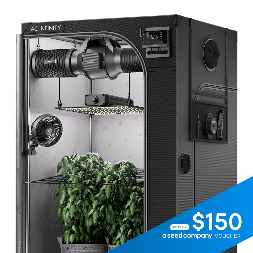 Complete Grow Tent Kit with Fan Filter Ducting Combo, 6” Clip Fan, Full Spectrum LED Grow Light Board