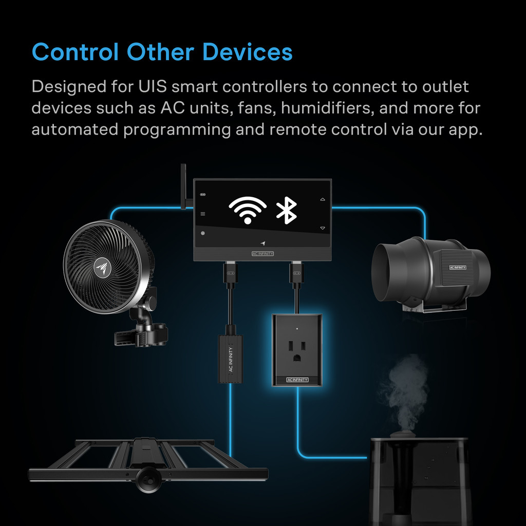 Socket Adapter to Connect UIS Smart Controllers to Outlet Devices