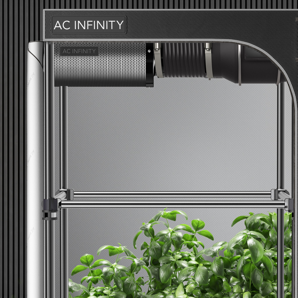 Grow Tent Mounting Bars 5x5’, Support Pole Steel Hanging Bars, High CFM Kit for 2x2 Indoor Grow Tents