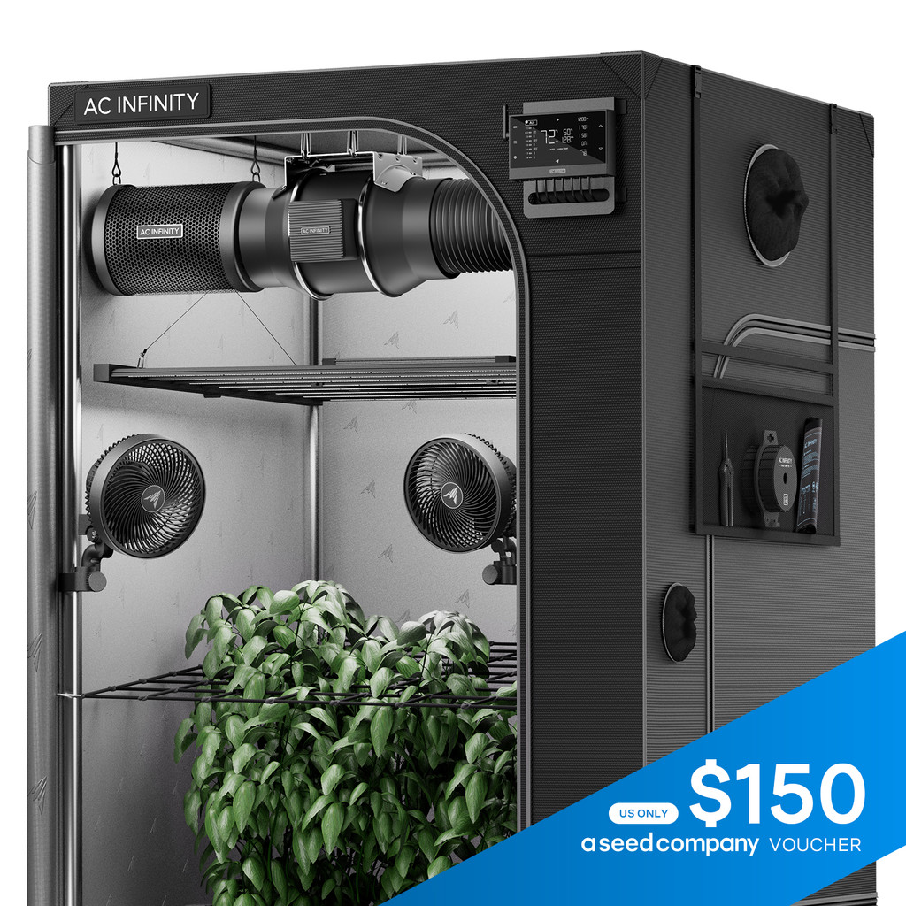 6-Plant Kit w/ Self-Learning AI Controller, Dynamic Airflow & LM301H EVO LED Lighting Control, 2000D Mylar Tent w/ Lab-Tested Reflectivity, Largest Zippered Window